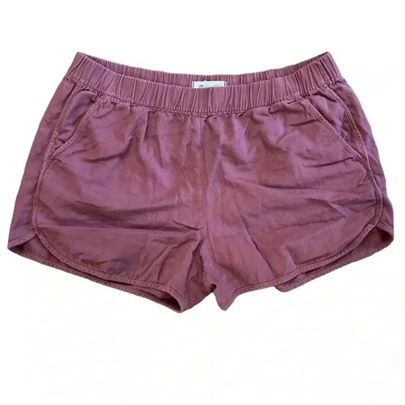 Madewell Red Mini Cotton Shorts Size M - Picture 1 of 6